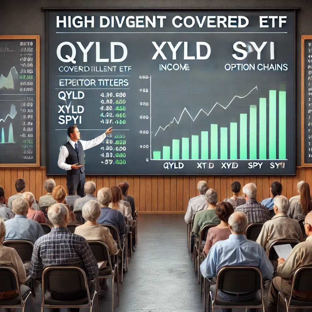 고배당 ETF 투자 설명회 일러스트