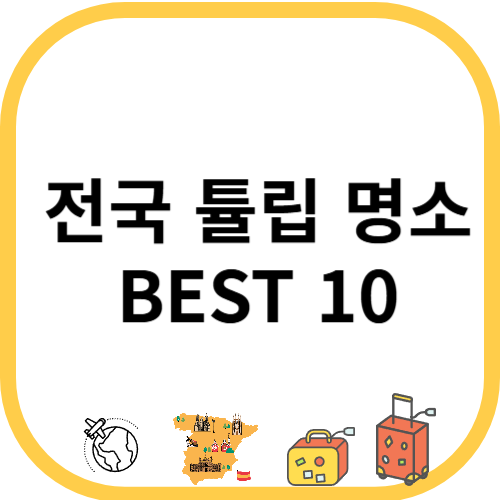전국 튤립 명소 BEST 10 &amp; 2025 튤립 축제 총정리