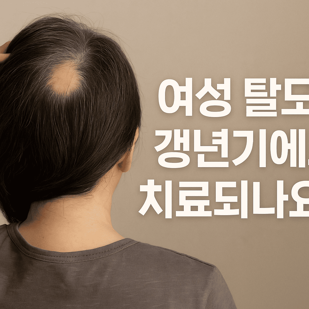 여성 탈모 원인과 갱년기 클리닉 치료법 ❘ 중년 탈모 극복을 위한 첫걸음