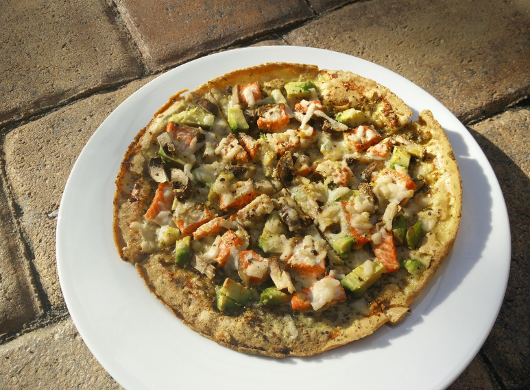 Pizza, Salmon, Avocado image.