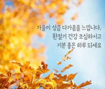 환절기 인사말 모음 예시 멘트_2