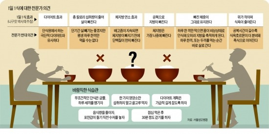 1일 1식에 대한 전문가의 의견