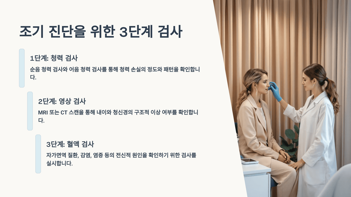 조기 진단을 위한 3단계 검사