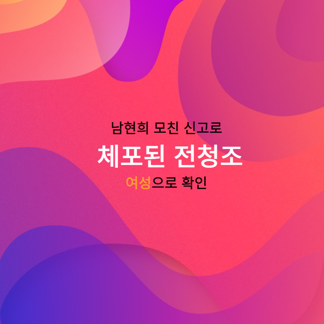 전청조&#44; 여성으로 확인