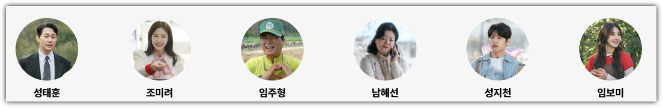 심우면 연리리 출연진, 등장인물