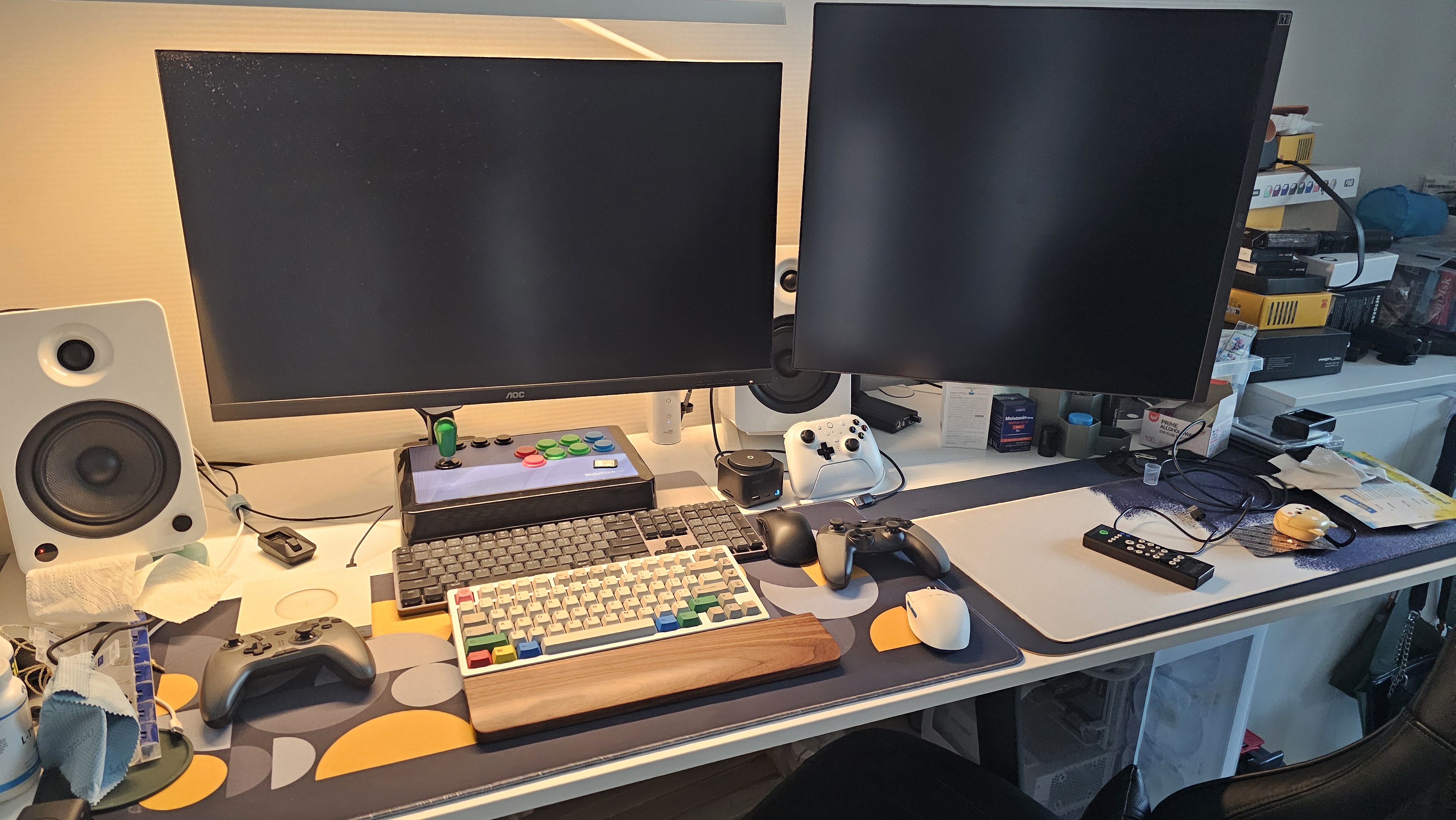 앱코 팜레스트 AOS87 텐키리스 키보드 손목받침대 리뷰 원목 호두나무로 손목 부담 줄이기