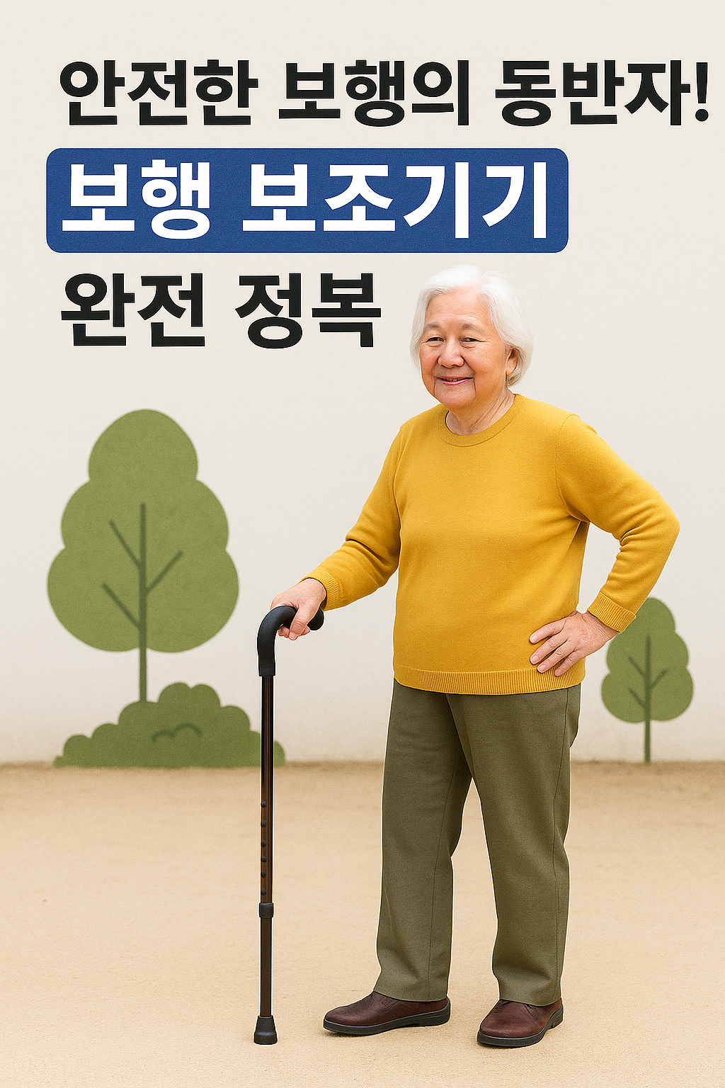 노인 낙상 예방의 첫걸음! 보행 보조기기(지팡이) 완전 정복