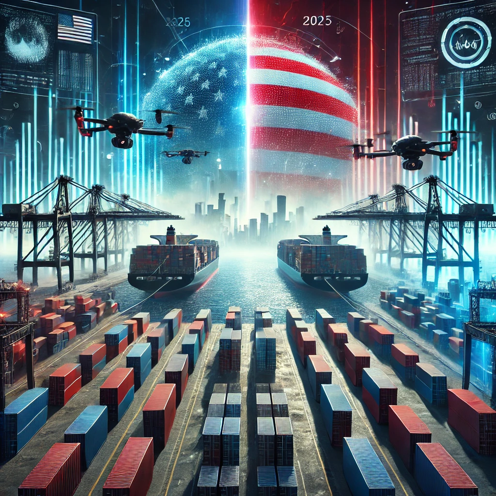 2025 무역전쟁 시나리오와 관련된 이미지