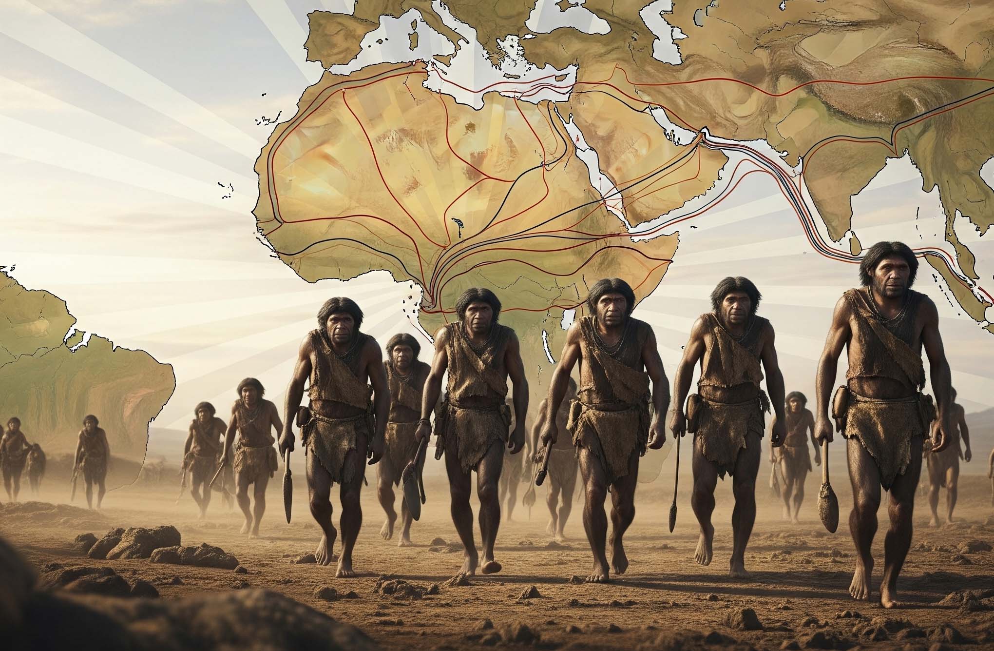 아프리카 탈출 그들은 동쪽으로, 계속 동쪽으로 향했습니다.