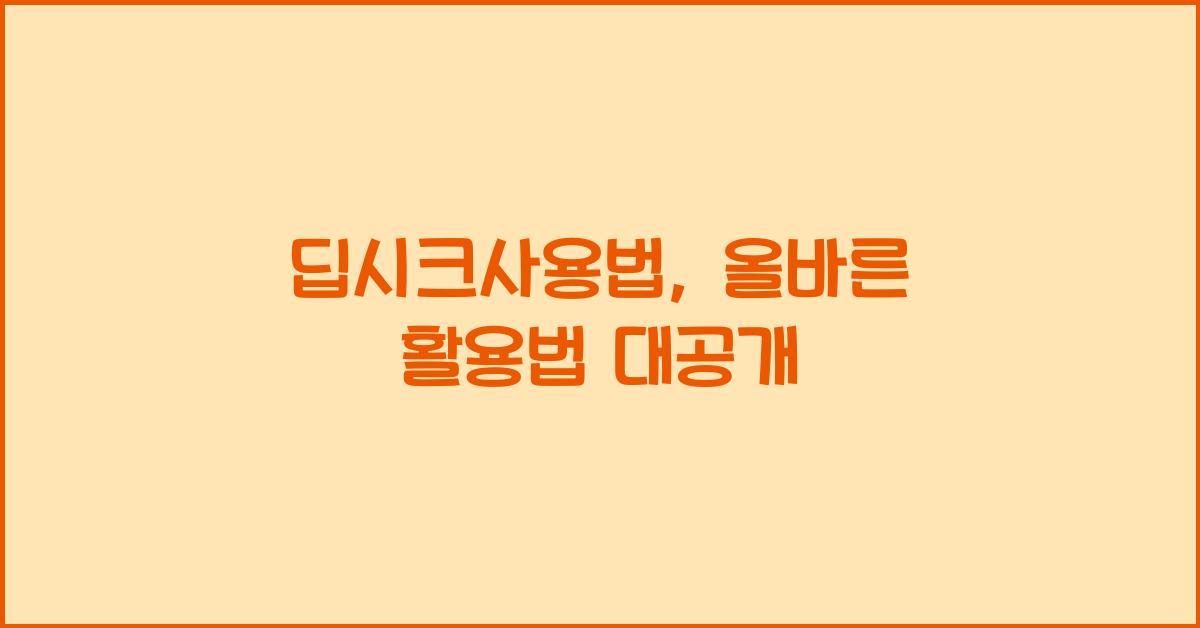 딥시크사용법