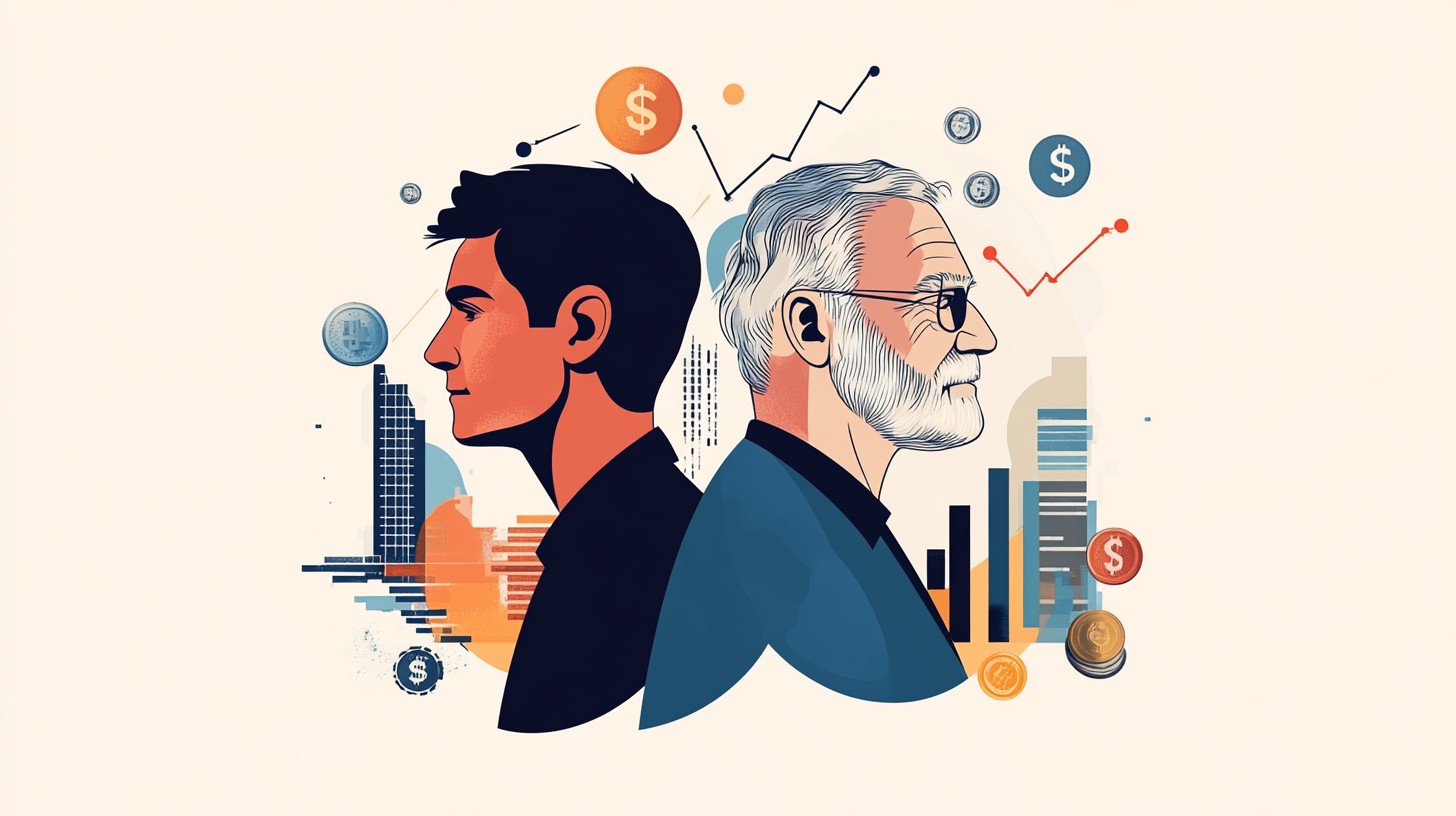 30대 vs 50대 사진