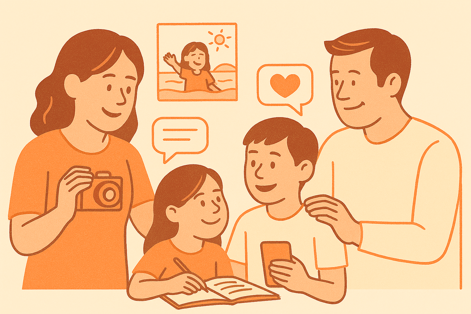 여름 햇살 아래, 가족의 추억이 사진·영상·글로 따뜻하게 이어지는 순간