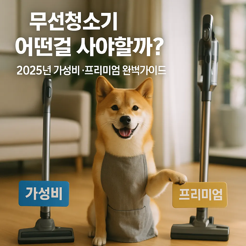 무선청소기 어떤걸 사야할까 2025년 가성비 프리미엄 완벽가이드