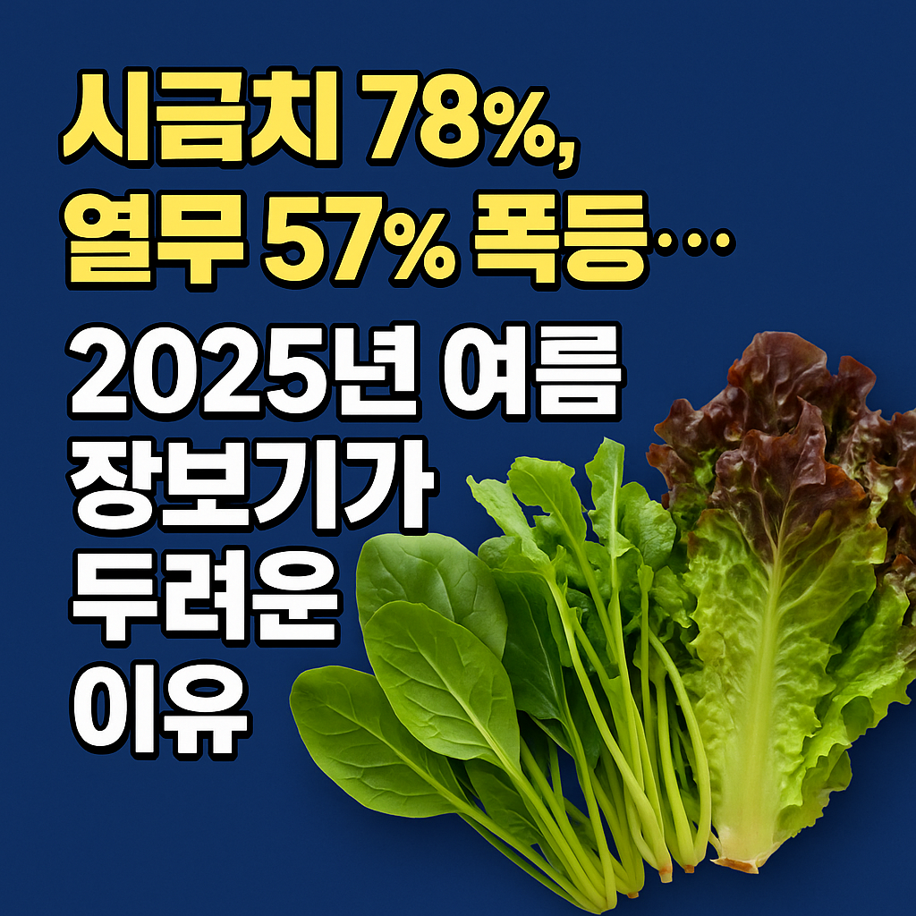 2025년여름 장보기가두려운이유