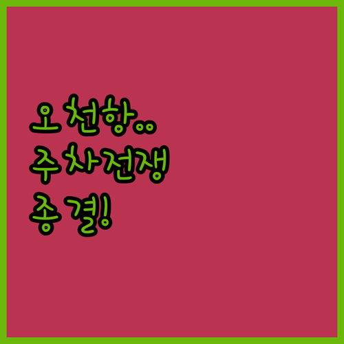 보령 낚시 여행 오천항 공용 주차장 ..
