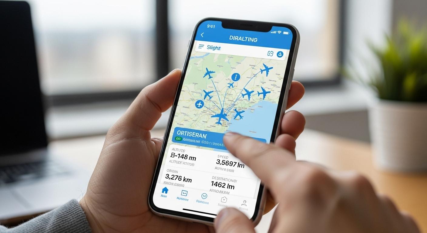 비행기 실시간 위치 확인 방법