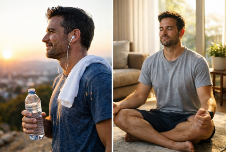 휴식과 명상 속의 시간