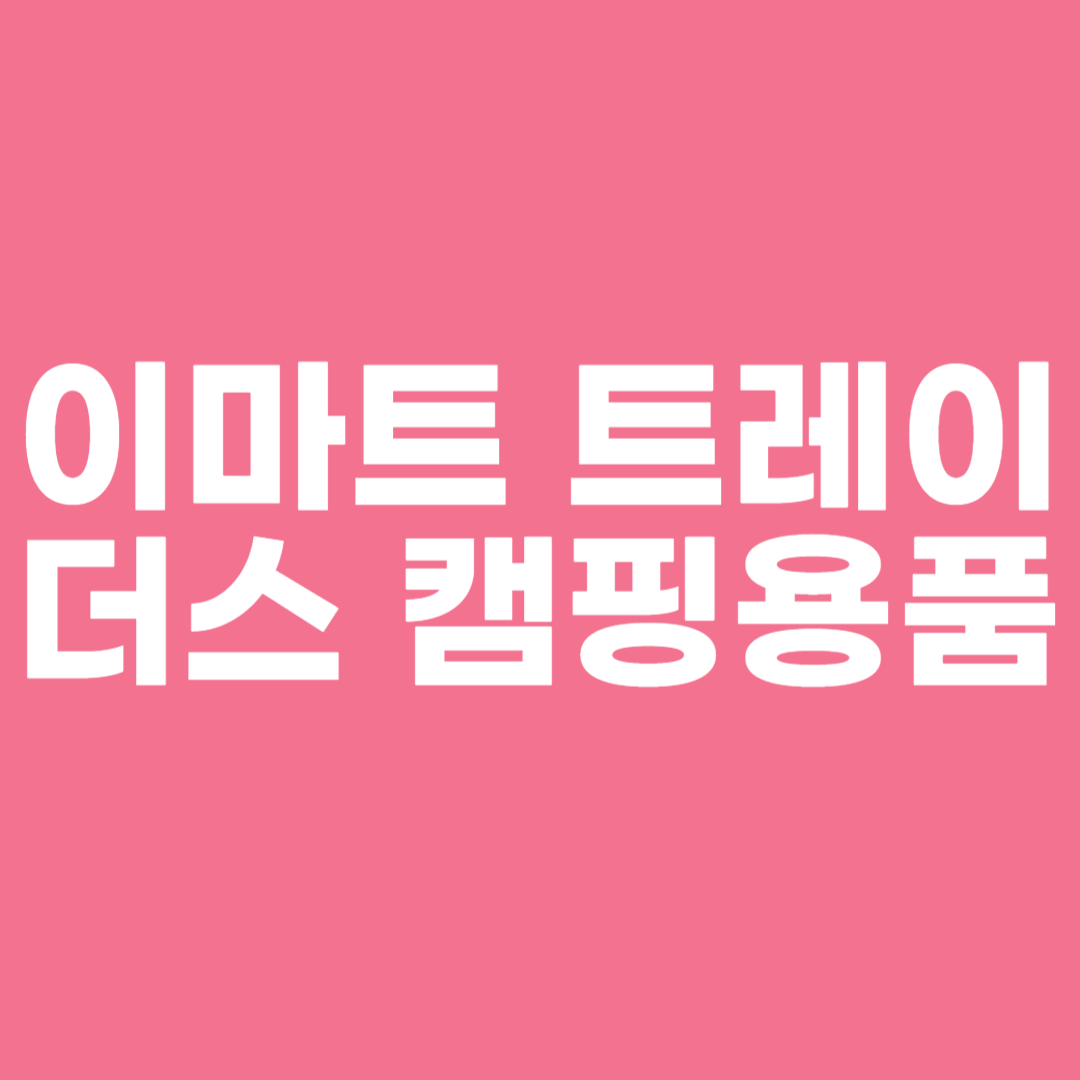 이마트 트레이더스 캠핑용품