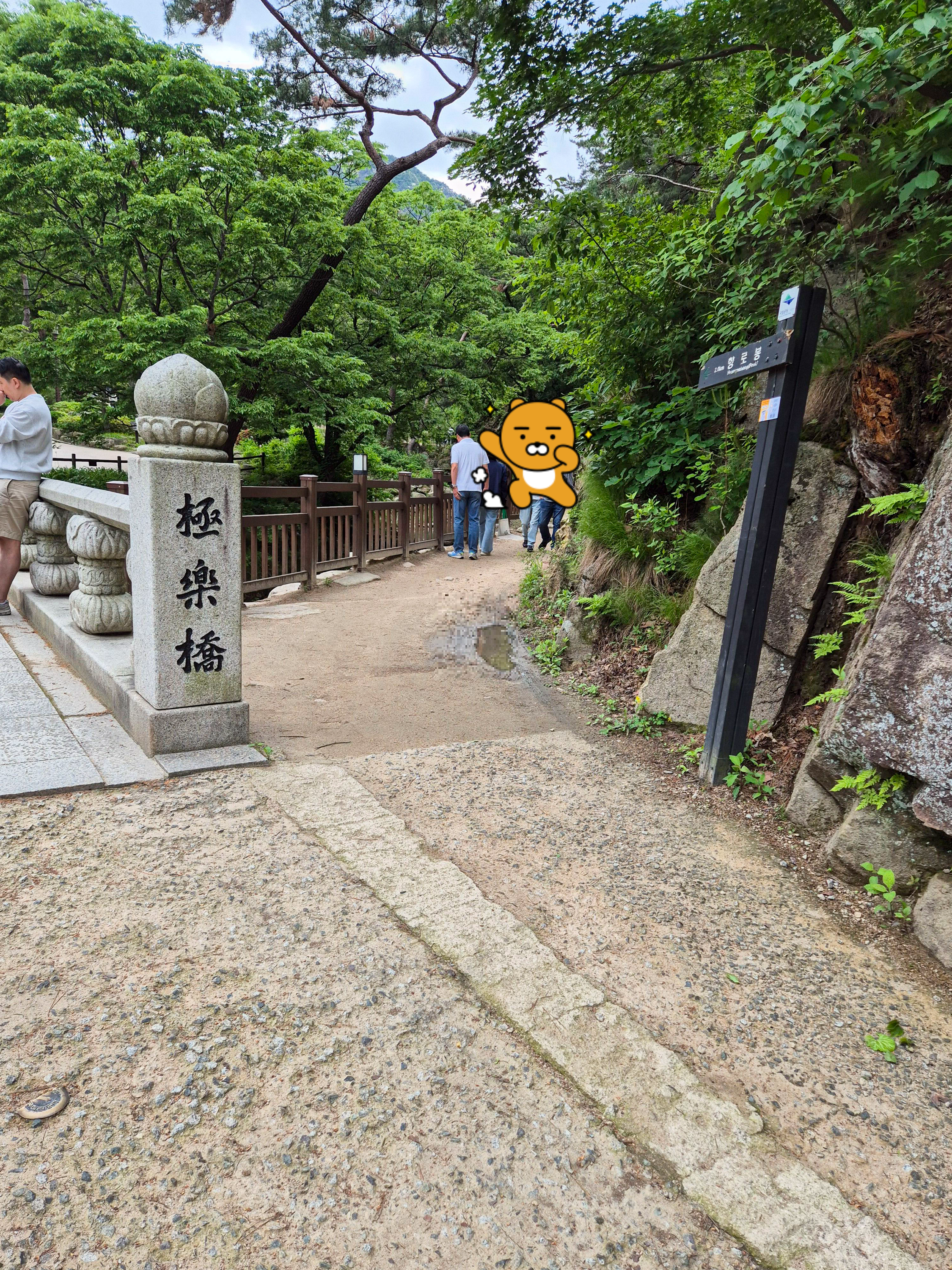 진관사에서 이어진 또 다른 길. 북한산을 오를 수 있어 보인다.