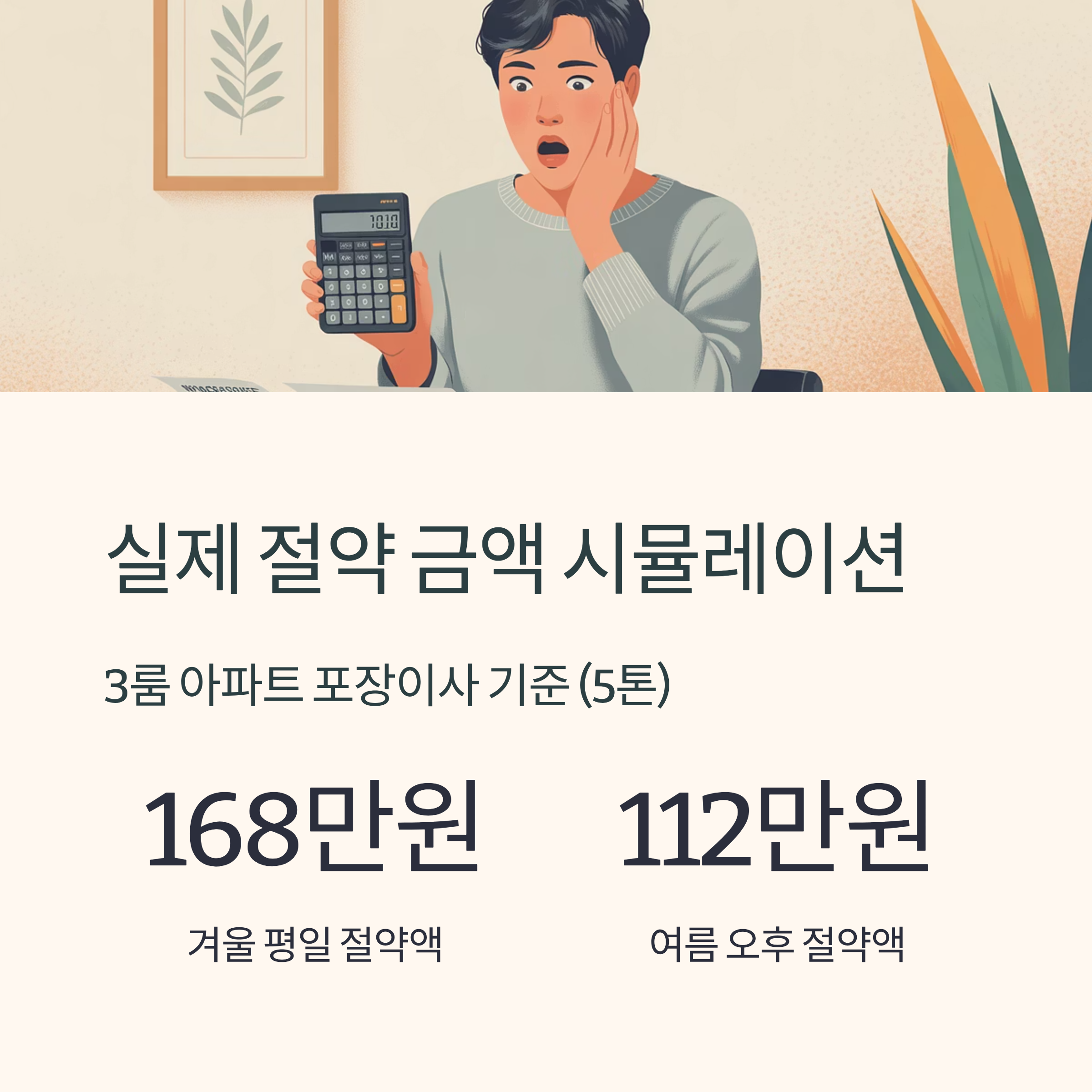 이사비용 절약 3룸 아파트 포장이사기준