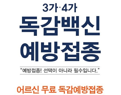 대상포진 예방백신 과 독감백신 관련 사진