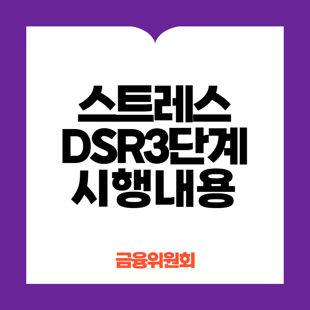 스트레스 DSR 3단계 시행내용