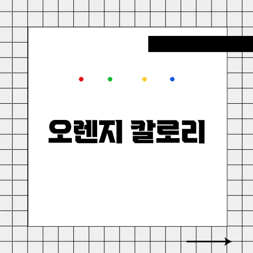 오렌지 칼로리