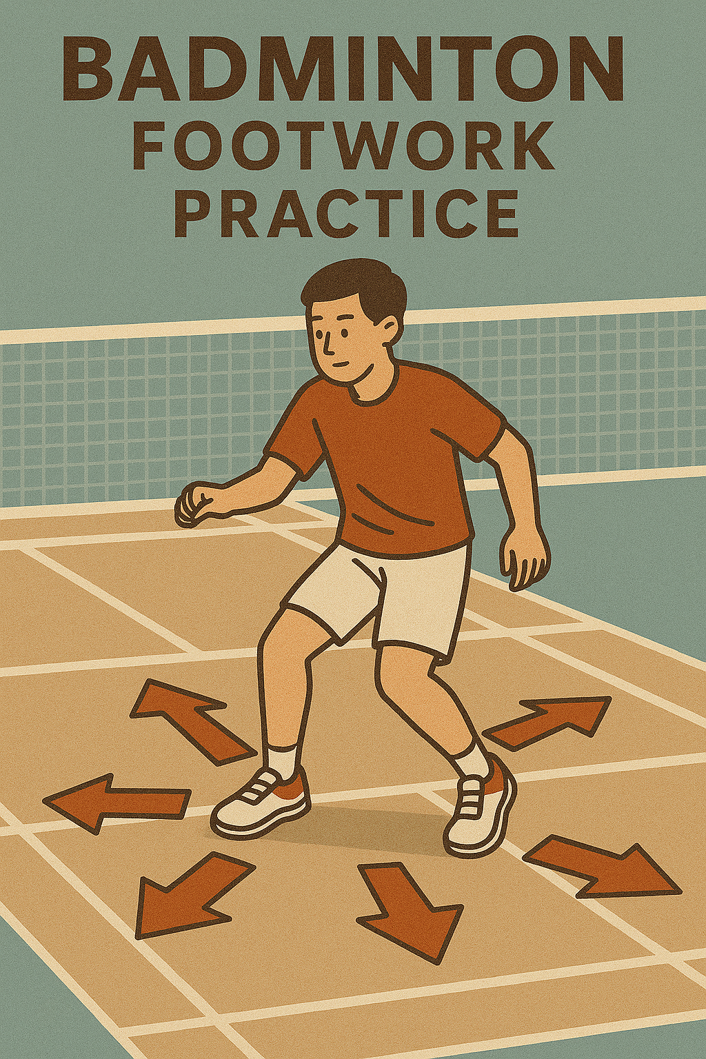 배드민턴 풋워크 연습 이미지