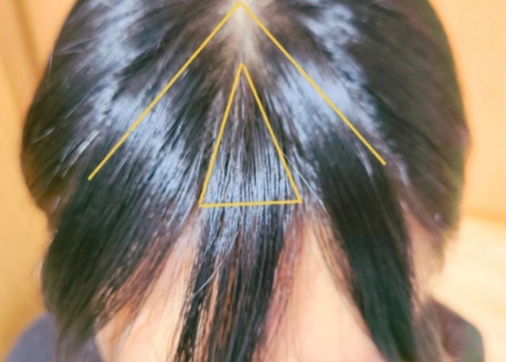 셀프-앞머리-자르기-삼각분리