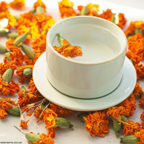 메리골드 꽃차