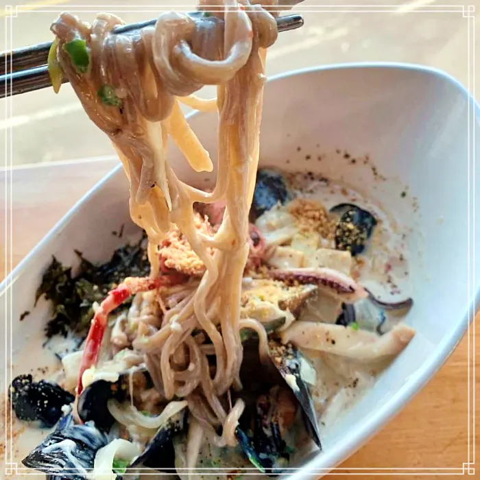 제주, 서귀포, 위미항 맛집 몸, 모자반, 퓨전 해물 짬뽕, 피자