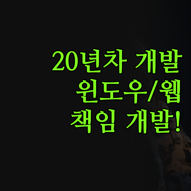 신랄하지만 확실한 프로그램 개발! 2