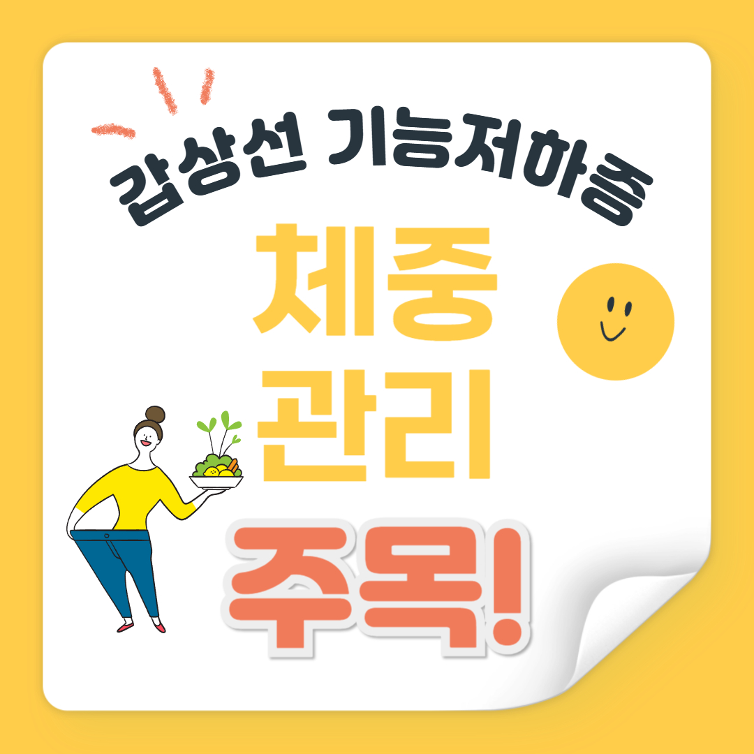 갑상선기능저하증 효과적인 다이어트