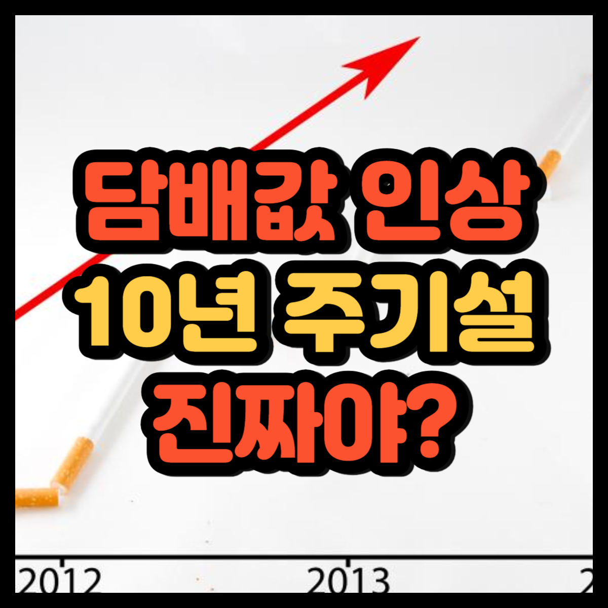 담배값 상승 추이표