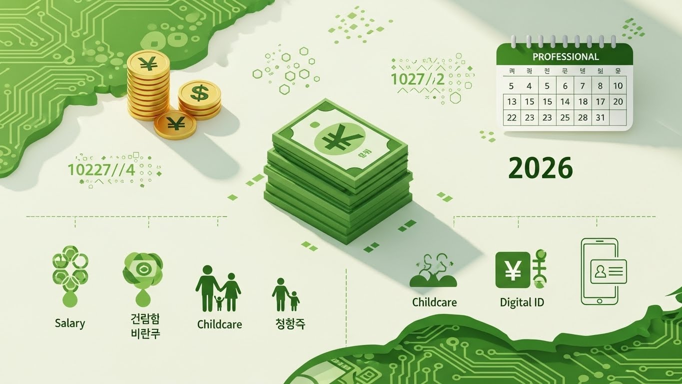 2026년 내 월급과 혜택은? 내일부터 당장 바뀌는 대한민국 핵심 정책 5가지 총정리