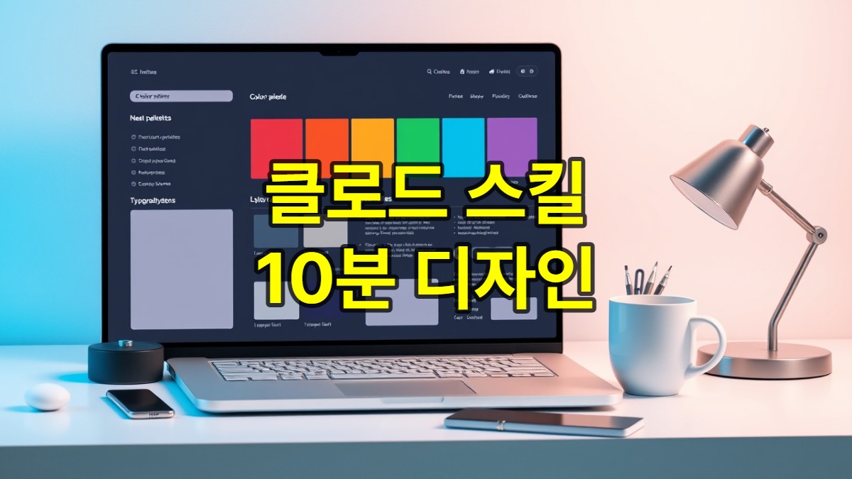 클로드 스킬을 활용하여 정교한 웹사이트 디자인 시스템 토큰을 적용하는 작업 화면