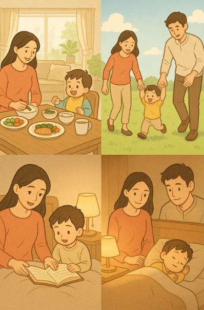 유아의 건강한 생활 루틴: 수면, 식사, 야외 놀이 중심 일상