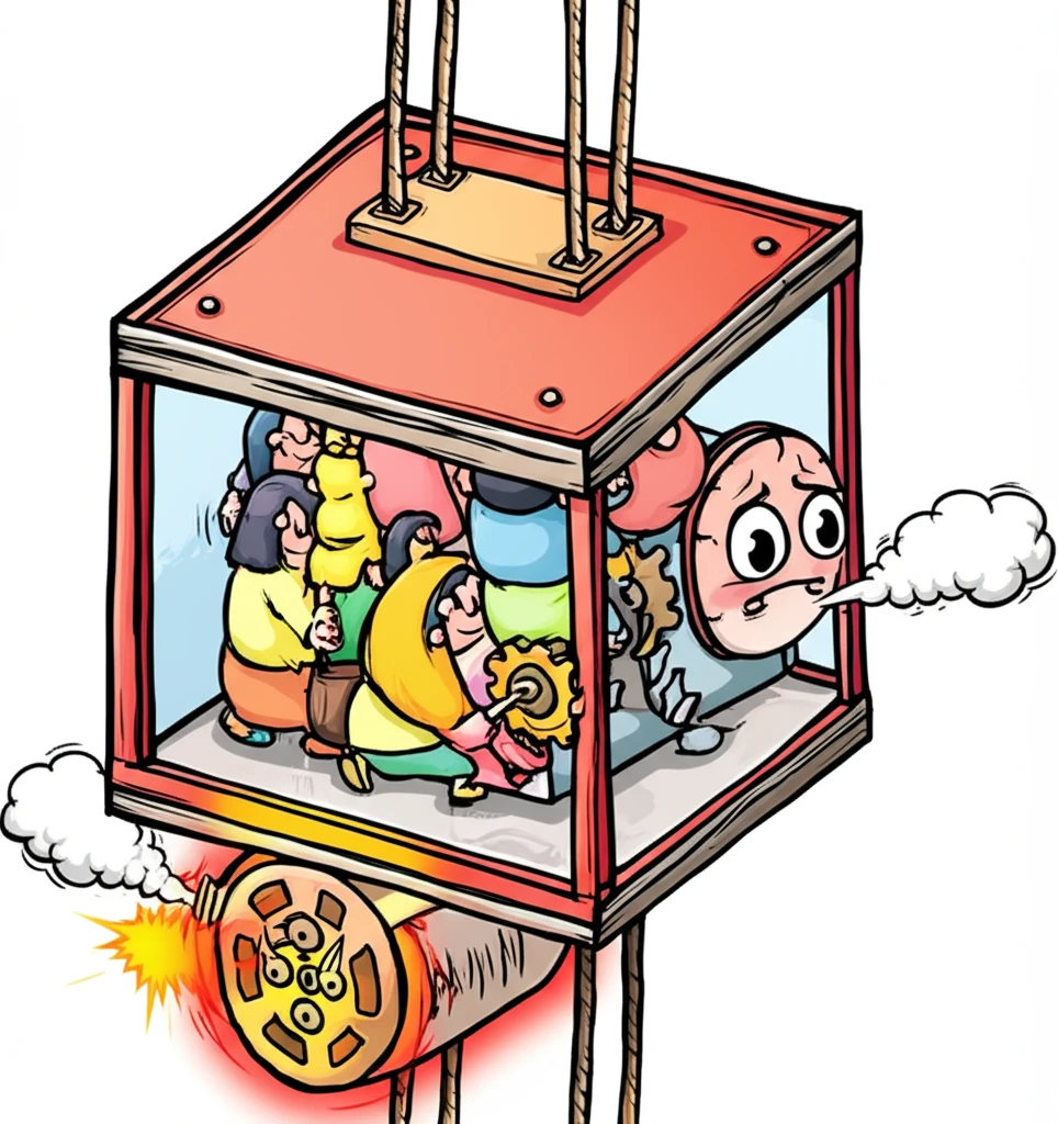 과부하 경고음 발생 시 탑승객이 취해..