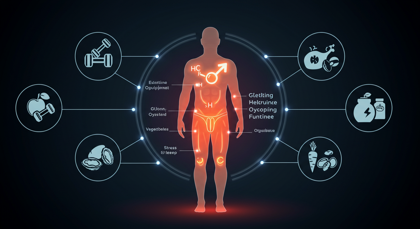 남성 호르몬에 좋은 음식에 관한 그림