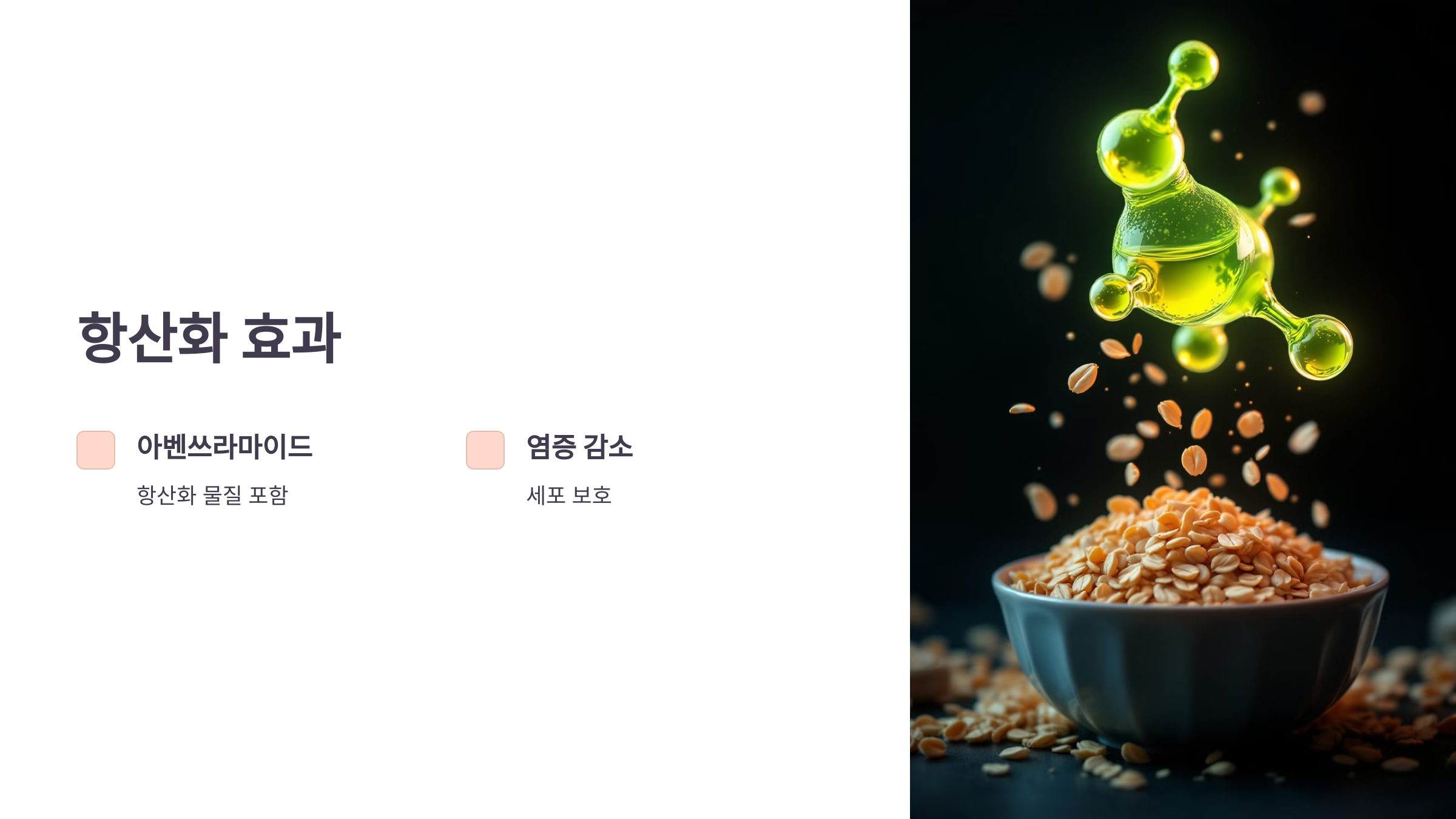 오트밀 사진입니다.