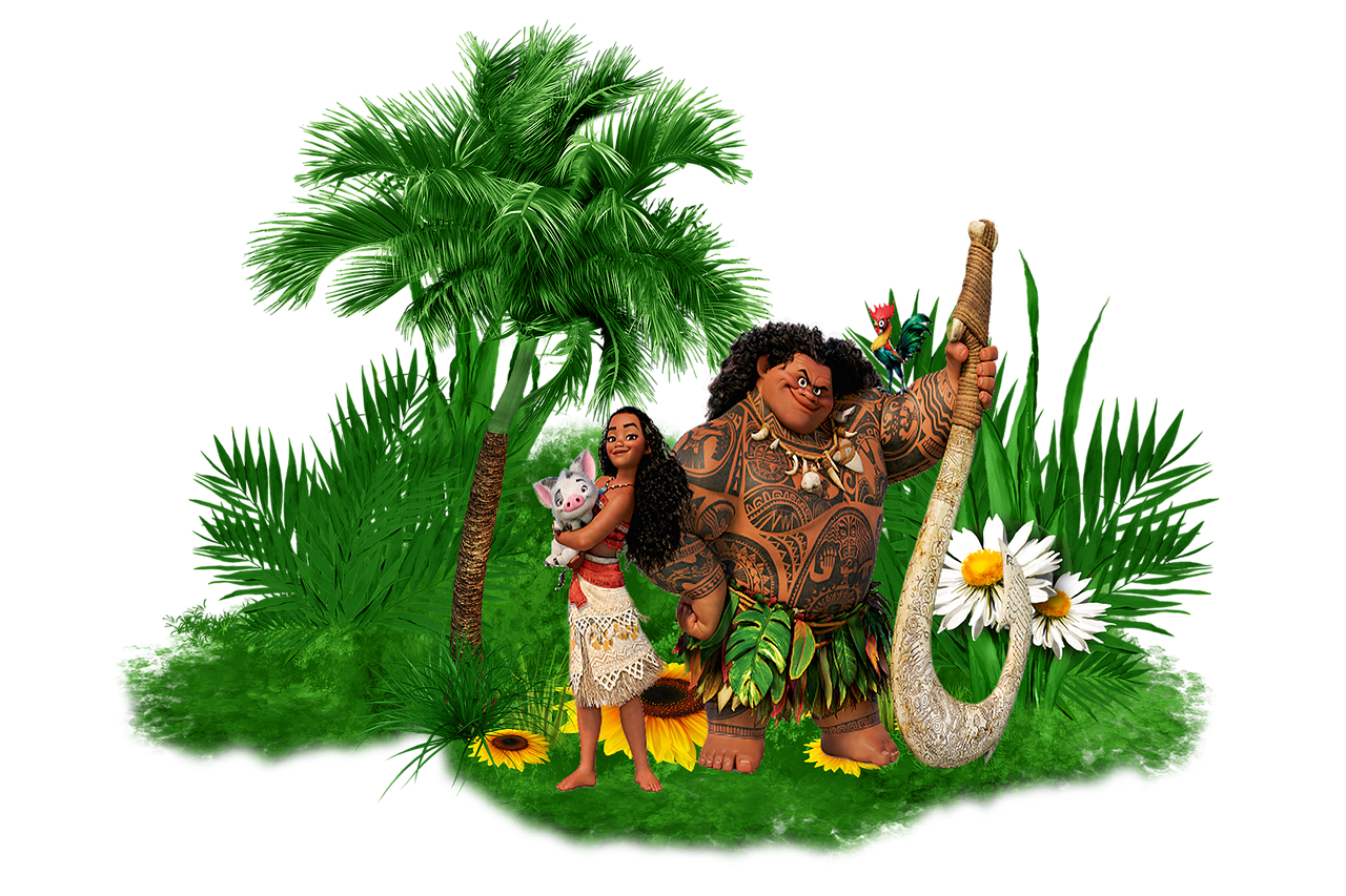 모아나와 마우이 한컷