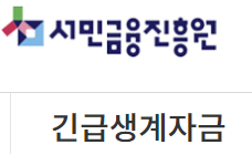 서민금융진흥원 긴급생계자금