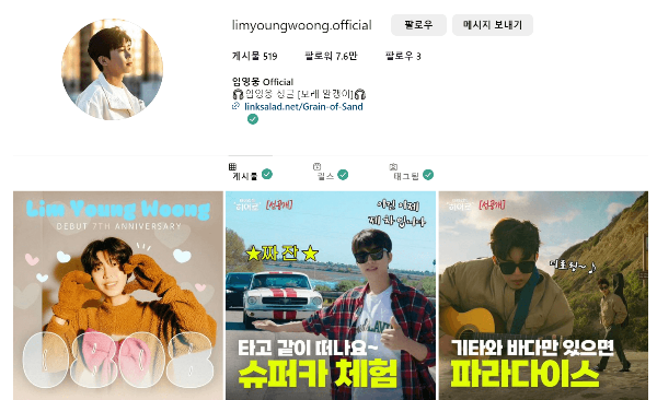 임영웅 인스타