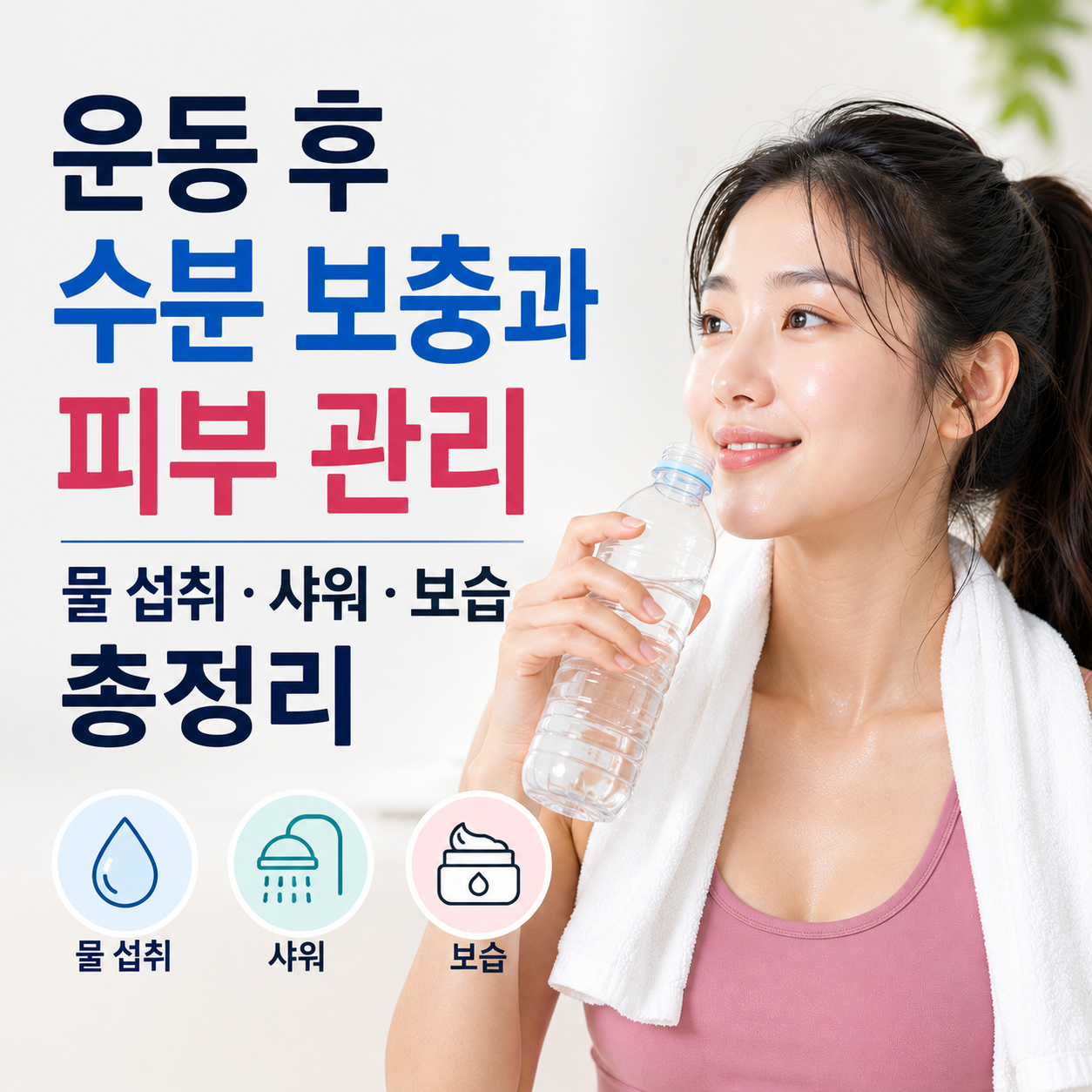 운동 후 수분 보충과 피부 관리