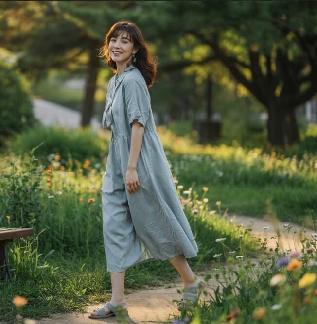 산책 중인 이미지