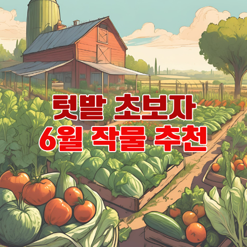 6월 텃밭 작물 추천 – 초보자도 가능한 쉬운 재배 작물