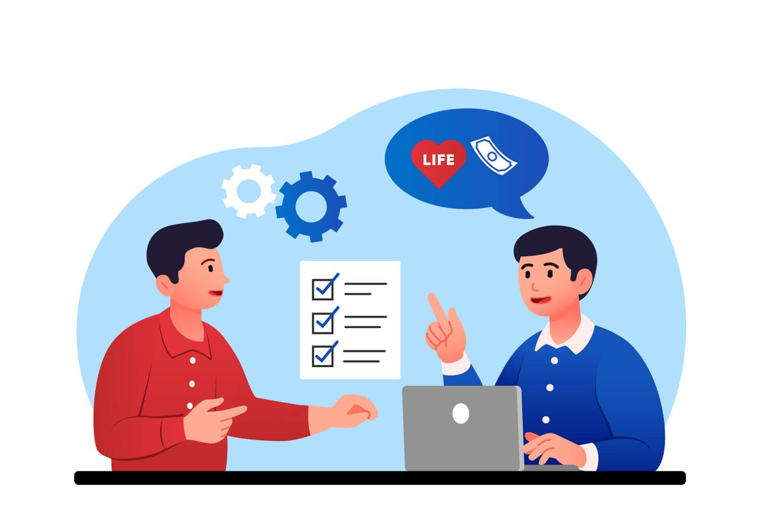 실비보험-보장사항에-대해-확인하는-가입자