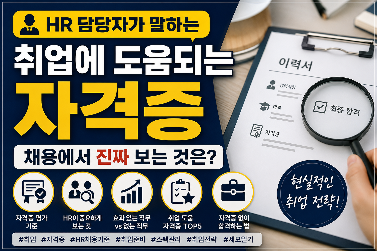 HR 담당자가 말하는 취업에 도움되는 자격증|채용에서 진짜 보는 것은?