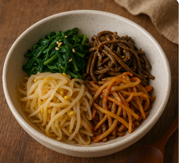 나물반찬 음식사진