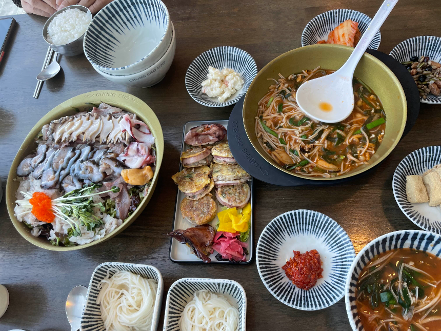 청초수 물회 메뉴